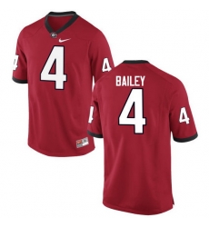 Men Georgia Bulldogs #4 Champ Bailey College Football Jerseys-Red Men Georgia Bulldogs #4 Champ Bailey College Football Jerseys-Red