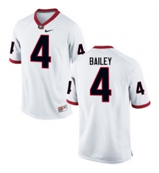 Men Georgia Bulldogs #4 Champ Bailey College Football Jerseys-White Men Georgia Bulldogs #4 Champ Bailey College Football Jerseys-White