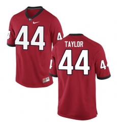 Men Georgia Bulldogs #44 Juwan Taylor College Football Jerseys-Red Men Georgia Bulldogs #44 Juwan Taylor College Football Jerseys-Red