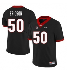 Men Georgia Bulldogs #50 Warren Ericson College Football Jerseys Sale-Black Men Georgia Bulldogs #50 Warren Ericson College Football Jerseys Sale-Black