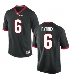 Men Georgia Bulldogs #6 Natrez Patrick College Football Jerseys-Black Men Georgia Bulldogs #6 Natrez Patrick College Football Jerseys-Black