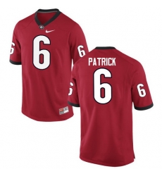 Men Georgia Bulldogs #6 Natrez Patrick College Football Jerseys-Red Men Georgia Bulldogs #6 Natrez Patrick College Football Jerseys-Red