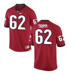 Men Georgia Bulldogs #62 Charley Trippi College Football Jerseys-Red Men Georgia Bulldogs #62 Charley Trippi College Football Jerseys-Red