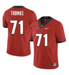 Men Georgia Bulldogs #71 Andrew Thomas College Football Jerseys Sale-Red Men Georgia Bulldogs #71 Andrew Thomas College Football Jerseys Sale-Red