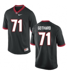 Men Georgia Bulldogs #71 Daniel Gothard College Football Jerseys-Black Men Georgia Bulldogs #71 Daniel Gothard College Football Jerseys-Black