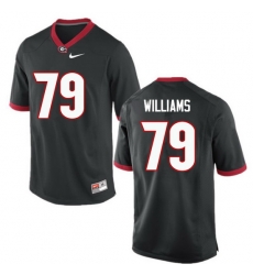 Men Georgia Bulldogs #79 Allen Williams College Football Jerseys-Black Men Georgia Bulldogs #79 Allen Williams College Football Jerseys-Black