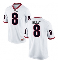 Men Georgia Bulldogs #8 Riley Ridley College Football Jerseys-White Men Georgia Bulldogs #8 Riley Ridley College Football Jerseys-White