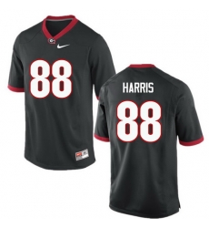 Men Georgia Bulldogs #88 Jackson Harris College Football Jerseys-Black Men Georgia Bulldogs #88 Jackson Harris College Football Jerseys-Black