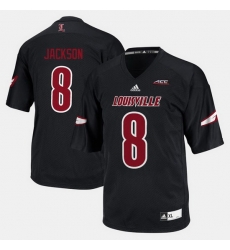 Louisville Cardinals Lamar Jackson College Football Black Jersey Louisville Cardinals Lamar Jackson College Football Black Jersey