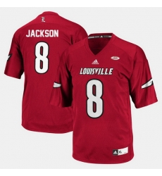 Louisville Cardinals Lamar Jackson College Football Red Jersey Louisville Cardinals Lamar Jackson College Football Red Jersey
