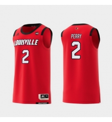 Men Louisville Cardinals Darius Perry Red Replica College Basketball Jersey Men Louisville Cardinals Darius Perry Red Replica College Basketball Jersey