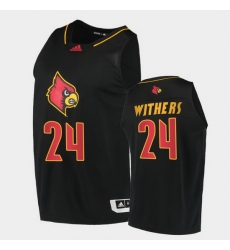 Men Louisville Cardinals Jae'Lyn Withers Alternate Black College Basketball 2020 21 Jersey Men Louisville Cardinals Jae'Lyn Withers Alternate Black College Basketball 2020 21 Jersey
