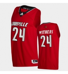 Men Louisville Cardinals Jae'Lyn Withers College Basketball Red Swingman 2020 21 Jersey Men Louisville Cardinals Jae'Lyn Withers College Basketball Red Swingman 2020 21 Jersey