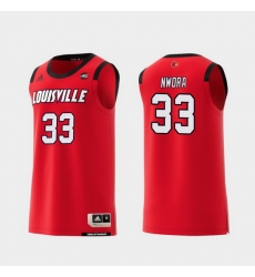 Men Louisville Cardinals Jordan Nwora Red Replica College Basketball Jersey Men Louisville Cardinals Jordan Nwora Red Replica College Basketball Jersey