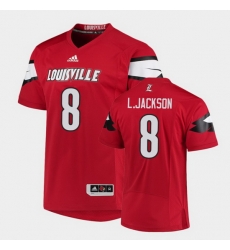 Men Louisville Cardinals Lamar Jackson College Football Red Jersey Men Louisville Cardinals Lamar Jackson College Football Red Jersey