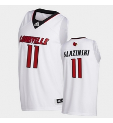 Men Louisville Cardinals Quinn Slazinski College Basketball White Swingman 2020 21 Jersey Men Louisville Cardinals Quinn Slazinski College Basketball White Swingman 2020 21 Jersey