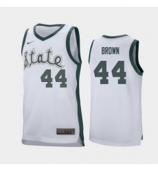 Michigan State Spartans Gabe Brown White Retro Replica Men'S Jersey Michigan State Spartans Gabe Brown White Retro Replica Men'S Jersey
