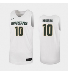 Michigan State Spartans Jack Hoiberg White Replica Men'S Jersey Michigan State Spartans Jack Hoiberg White Replica Men'S Jersey