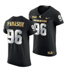 Michigan State Spartans Jacub Panasiuk 2021 22 Golden Edition Limited Football Black Jersey Michigan State Spartans Jacub Panasiuk 2021 22 Golden Edition Limited Football Black Jersey