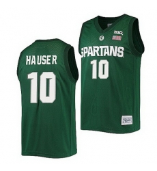 Michigan State Spartans Joey Hauser Green Alumni Commemorative Classic Jersey Michigan State Spartans Joey Hauser Green Alumni Commemorative Classic Jersey