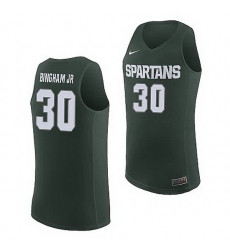 Michigan State Spartans Marcus Bingham Jr. Michigan State Spartans Replica Basketball Jersey Michigan State Spartans Marcus Bingham Jr. Michigan State Spartans Replica Basketball Jersey