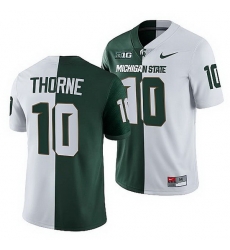 Michigan State Spartans Payton Thorne Michigan State Spartans Split Edition 2021 22 Jersey Michigan State Spartans Payton Thorne Michigan State Spartans Split Edition 2021 22 Jersey