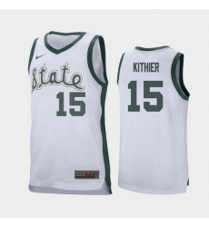 Michigan State Spartans Thomas Kithier White Retro Replica Men'S Jersey Michigan State Spartans Thomas Kithier White Retro Replica Men'S Jersey