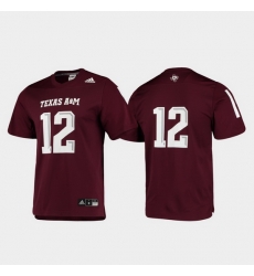 Men Texas A&M Aggies 12 Maroon Replica Football Jersey Men Texas A&M Aggies 12 Maroon Replica Football Jersey