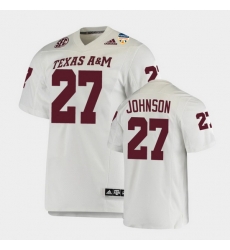 Men Texas A&M Aggies Antonio Johnson 2021 Orange Bowl College Football White Jersey Men Texas A&M Aggies Antonio Johnson 2021 Orange Bowl College Football White Jersey