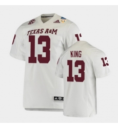 Men Texas A&M Aggies Haynes King 2021 Orange Bowl College Football White Jersey Men Texas A&M Aggies Haynes King 2021 Orange Bowl College Football White Jersey