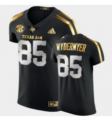 Men Texas A&M Aggies Jalen Wydermyer Golden Edition Black Authentic Jersey Men Texas A&M Aggies Jalen Wydermyer Golden Edition Black Authentic Jersey