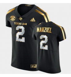 Men Texas A&M Aggies Johnny Manziel Golden Edition Black Authentic Jersey Men Texas A&M Aggies Johnny Manziel Golden Edition Black Authentic Jersey