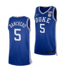 Duke Blue Devils Paolo Banchero Royal College Basketball 2021 22Authentic Jersey Duke Blue Devils Paolo Banchero Royal College Basketball 2021 22Authentic Jersey