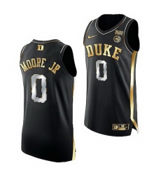 Duke Blue Devils Wendell Moore Jr. Black Golden Edition 2021 22Authentic Basketball Jersey Duke Blue Devils Wendell Moore Jr. Black Golden Edition 2021 22Authentic Basketball Jersey
