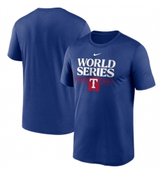 Men Texas Rangers 2023 Royal World Series Collection Dugout T Shirt Men Texas Rangers 2023 Royal World Series Collection Dugout T Shirt