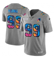 Washington Redskins 99 Chase Young Men Nike Multi Color 2020 NFL Crucial Catch NFL Jersey Greyheather Washington Redskins 99 Chase Young Men Nike Multi Color 2020 NFL Crucial Catch NFL Jersey Greyheather