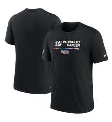 Men Cincinnati Bengals 2022 Black Crucial Catch Performance T Shirt Men Cincinnati Bengals 2022 Black Crucial Catch Performance T Shirt
