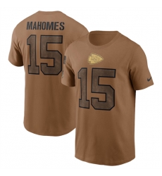 Men Kansas City Chiefs 15 Patrick Mahomes 2023 Brown Salute To Service Name 26 Number T Shirt Men Kansas City Chiefs 15 Patrick Mahomes 2023 Brown Salute To Service Name 26 Number T Shirt