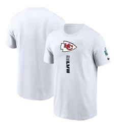 Men's Kansas City Chiefs White Super Bowl LVII Opening Night T-Shirt Men's Kansas City Chiefs White Super Bowl LVII Opening Night T-Shirt