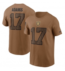 Men Las Vegas Raiders 17 Davante Adams 2023 Brown Salute To Service Name 26 Number T Shirt Men Las Vegas Raiders 17 Davante Adams 2023 Brown Salute To Service Name 26 Number T Shirt
