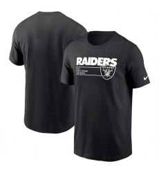 Men Las Vegas Raiders Black Division Essential T Shirt Men Las Vegas Raiders Black Division Essential T Shirt