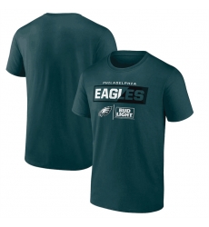 Men Philadelphia Eagles Green X Bud Light T Shirt Men Philadelphia Eagles Green X Bud Light T Shirt