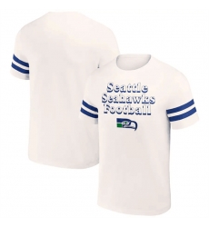 Men Seattle Seahawks Cream X Darius Rucker Collection Vintage T Shirt Men Seattle Seahawks Cream X Darius Rucker Collection Vintage T Shirt