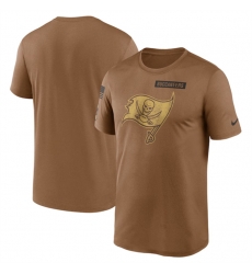 Men Tampa Bay Buccaneers 2023 Brown Salute To Service Legend Performance T Shirt Men Tampa Bay Buccaneers 2023 Brown Salute To Service Legend Performance T Shirt