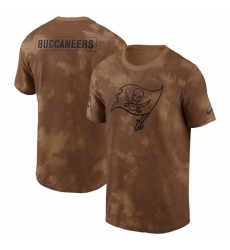 Men Tampa Bay Buccaneers 2023 Brown Salute To Service Sideline T Shirt Men Tampa Bay Buccaneers 2023 Brown Salute To Service Sideline T Shirt