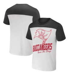 Men Tampa Bay Buccaneers Cream Pewter X Darius Rucker Collection Colorblocked T Shirt Men Tampa Bay Buccaneers Cream Pewter X Darius Rucker Collection Colorblocked T Shirt