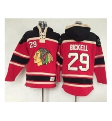 Chicago Blackhawks #29 Bryan Bickell Red Lace-Up NHL Jersey Hoodie Chicago Blackhawks #29 Bryan Bickell Red Lace-Up NHL Jersey Hoodie