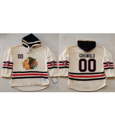 Men Chicago Blackhawks 00 Clark Griswold Cream Heavyweight Pullover Hoodie Stitched NHL Jersey Men Chicago Blackhawks 00 Clark Griswold Cream Heavyweight Pullover Hoodie Stitched NHL Jersey