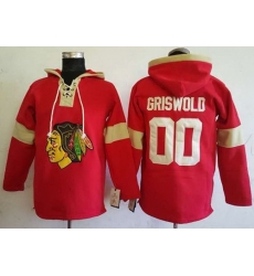 Men Chicago Blackhawks 00 Clark Griswold Red Pullover Hoodie Stitched NHL Jersey Men Chicago Blackhawks 00 Clark Griswold Red Pullover Hoodie Stitched NHL Jersey