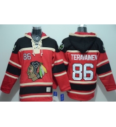 Men Chicago Blackhawks 86 Teuvo Teravainen Red Sawyer Hooded Sweatshirt Stitched NHL Jersey Men Chicago Blackhawks 86 Teuvo Teravainen Red Sawyer Hooded Sweatshirt Stitched NHL Jersey